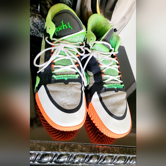 New Balance Kawhi 2 Goosebumps Leonard Black Green Orange Sneakers 13.5 Mens - Picture 12 of 16